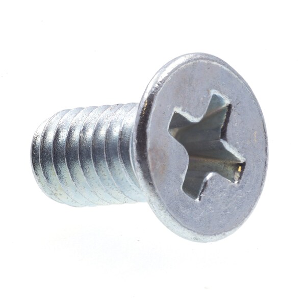 M4-0.70 x 6 mm Phillips Flat Machine Screw, Zinc Plated 25 PK